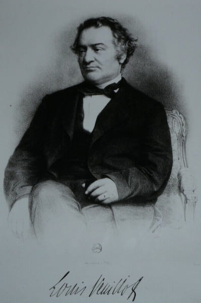 Louis VEUILLOT PAR ROGER-VIOLLET- PHOTOGRAPHIE ORIGINALE D'UN DESSIN 18X24CM. Louis VEUILLOT
