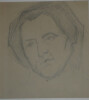 GEORGES CHESNEAU - NU ACAD&Eacute;MIQUE - Dessin au crayon - Visage d'homme & homme en pied. Georges Chesneau