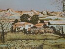 Lithographie Paysage de Provence en couleur Num&eacute;rot&eacute;e et Sign&eacute;e, J&eacute;r&ocirc;me SEIGNER. J&eacute;r&ocirc;me Seigner