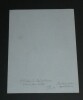 Henri Jean Victor de Rouvroy, Duc de SAINT SIMON - LETTRE AUTOGRAPHE SIGN&Eacute;E, 1887. Henri Jean Victor de Rouvroy, Duc de Saint-Simon
