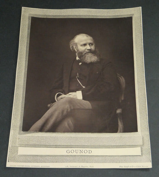 Goupil & Cⁱᵉ - Grand portrait de Charles GOUNOD, format cabinet. Charles GOUNOD