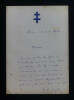 Emile HINZELIN - LETTRE AUTOGRAPHE SIGNEE ADRESSEE A Philippe GILLE, Paris, 1891. Emile Hinzelin