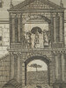 Lot de 2 gravures - Rouen &Eacute;glise m&eacute;tropolitaine et Institution L&eacute;vy. 