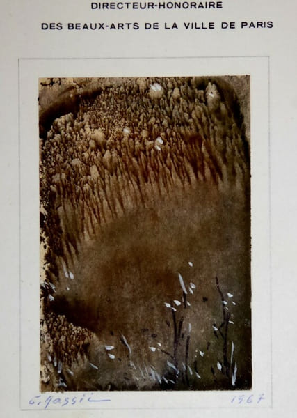 MASSIE Georges - AQUARELLE ORIGINALE D&Eacute;DICAC&Eacute;E &Agrave; MARCELLE MAUGUIN, 1967. Georges Massi&eacute;