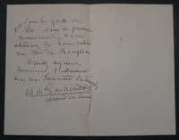 Adhémar DE GUILLOUTET, Homme politique - LETTRE AUTOGRAPHE SIGNÉE 1870 PARIS