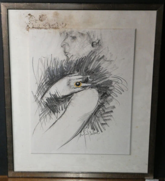 La main - boutique Lecerf Joaillerie, Dessin - Tours, juin 1999. Roland BALME