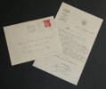 Charles LAGIER - LETTRE AUTOGRAPHE SIGN&Eacute;E AU Comte J. des M&Eacute;LOIZES, Paris, 1937. Charles LAGIER
