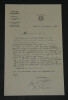 Charles LAGIER - LETTRE AUTOGRAPHE SIGN&Eacute;E AU Comte J. des M&Eacute;LOIZES, Paris, 1937. Charles LAGIER