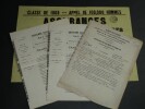 Documents Militaire, Caisse de l'arm&eacute;e, Clermond-Ferrand 1845. 
