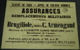 Documents Militaire, Caisse de l'arm&eacute;e, Clermond-Ferrand 1845. 