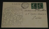 Claude FARR&Egrave;RE Carte postale 1 page pour Mlle VAUTHRIN. Claude FARR&Egrave;RE