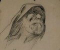 Dessin d'un homme r&eacute;alis&eacute; par Madame Marie Matassa. Marie Matassa