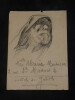 Dessin d'un homme r&eacute;alis&eacute; par Madame Marie Matassa. Marie Matassa