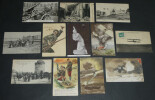 Lot de 12 cartes postales - La guerre a&eacute;rienne - GUERRE 14/18. 