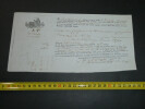 Connaissement Maritime 1847, de Bordeaux &agrave; Bayonne bleu pale. 