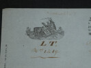 Connaissement Maritime 1847, de Bordeaux &agrave; Bayonne bleu pale. 