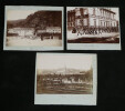 Ensemble de 5 photographies d'&eacute;poque - Allemagne Munich casque &agrave; pointe circa 1900. 