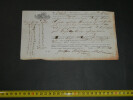 Connaissement Maritime 1844, de Bordeaux &agrave; Bayonne Mal conditionn&eacute;. 