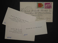 GENERAL A. M. F. Van der KROON - CARTES DE VISITE À Marko RISTIC, 1949