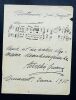 Aur&eacute;lia CIONCA - autographe sign&eacute; et d&eacute;dicac&eacute; par Aur&eacute;lia Cionca, 1910. Aur&eacute;lia CIONCA