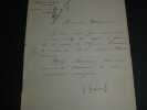 Georges GUEROULT, Journaliste - LETTRE AUTOGRAPHE SIGNEE, Paris, 1875. Georges GUEROULT