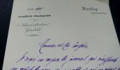 CLARETIE Jules - LETTRE AUTOGRAPHE SIGN&Eacute;E, COM&Eacute;DIE FRAN&Ccedil;AISE PARIS 1901. Jules Claretie
