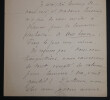 Eug&egrave;ne RAPP, dessinateur, RARE LETTRE AUTOGRAPHE SIGN&Eacute;E MONTORGUEIL, Paris 1889. Eug&egrave;ne RAPP