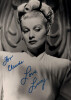 Lucille BALL - Photographie d&eacute;dicac&eacute;e, sign&eacute;e, autographe de sa main 1988 - 25x20 cm. Lucille BALL