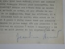 AUMONT Jean-Pierre - &Eacute;bauche discours avant-premi&egrave;re "Un beau dimanche", 1952. Jean-Pierre Aumont
