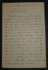 Eug&egrave;ne IMBERT - LETTRE AUTOGRAPHE SIGN&Eacute;E A GONZALLE PARIS 1874. Eug&egrave;ne IMBERT