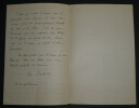 Eug&egrave;ne IMBERT - LETTRE AUTOGRAPHE SIGN&Eacute;E A GONZALLE PARIS 1874. Eug&egrave;ne IMBERT