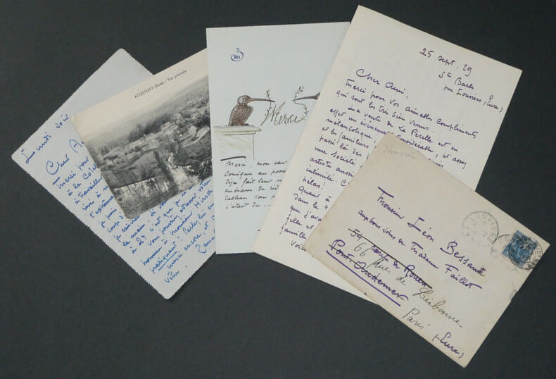 Miguel ZAMACO&Iuml;S, Romancier - Lettres autographes sign&eacute;es. Miguel ZAMACO&Iuml;S