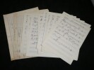 Y'en avait pas beaucoup - Partition Manuscrite Orchestration, issu des archives personnelles d'Andr&eacute; Claveau. Jean Dr&eacute;jac