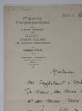 UZANNE Joseph- LETTRE AUTOGRAPHE SIGN&Eacute;E, FIGURES CONTEMPORAINES 1912. Joseph Uzanne