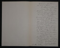 Eug&egrave;ne RAPP dessinateur RARE LETTRE AUTOGRAPHE SIGN&Eacute;E Mr. MONTORGUEIL Paris 1889. Eug&egrave;ne RAPP