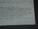 Connaissement Maritime 1847, Bordeaux &agrave; Bayonne Navire La Marianne, vinaigre.. 