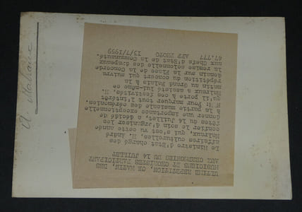 André MALRAUX - Photographie AFP Répétition fête du 14 juillet 18 x 13 cm