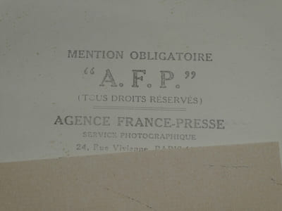 André MALRAUX - Photographie AFP Répétition fête du 14 juillet 18 x 13 cm