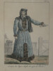 Costume des juges &agrave; la fin du r&egrave;gne de Charles V - Lithographie en couleur. Fran&ccedil;ois S&eacute;raphin Delpech