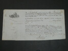 Connaissement Maritime 1846, de Bordeaux &agrave; Bayonne Navire le P&eacute;n&eacute;lope. 