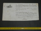 Connaissement Maritime 1846, de Bordeaux &agrave; Bayonne Navire le P&eacute;n&eacute;lope. 