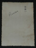 Ernest RENAN - Photographie d'&eacute;poque &agrave; bords dentel&eacute;s, 7,5 x 11,2 cm. Ernest Renan