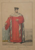 "1er Pr&eacute;sident du Parlement de Paris" - lithographie en couleur de Fran&ccedil;ois S&eacute;raphin Delpech. Fran&ccedil;ois-S&eacute;raphin Delpech