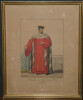 "1er Pr&eacute;sident du Parlement de Paris" - lithographie en couleur de Fran&ccedil;ois S&eacute;raphin Delpech. Fran&ccedil;ois-S&eacute;raphin Delpech