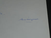 Alain BOSQUET Pensée autographe signée "planète" "papillon" 1 page