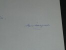 Alain BOSQUET Pens&eacute;e autographe sign&eacute;e "plan&egrave;te" "papillon" 1 page. Alain BOSQUET