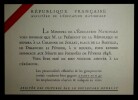 Ministre de l'&eacute;ducation Nationale - Invitation c&eacute;l&eacute;bration centenaire de 1848. Edouard Depreux