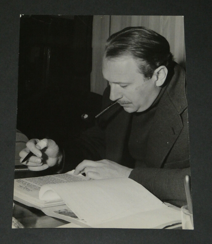 Jean Dutourd - Photographie 24 x 18 cm. Jean Dutourd