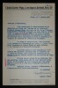 Auguste MARTIN - Lettre dactylographi&eacute;e et sign&eacute;e &agrave; Marko Ristic - Comm&eacute;moration Charles P&eacute;guy - Cahiers de la Quinzaine - 1950. Auguste Martin