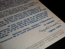 Auguste MARTIN - Lettre dactylographi&eacute;e et sign&eacute;e &agrave; Marko Ristic - Comm&eacute;moration Charles P&eacute;guy - Cahiers de la Quinzaine - 1950. Auguste Martin